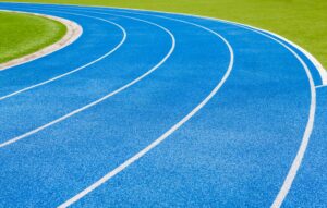 Running track for sport background concept